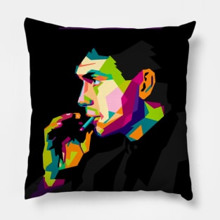 Cillian Murphy In Wpap Pop Art Style Pillow