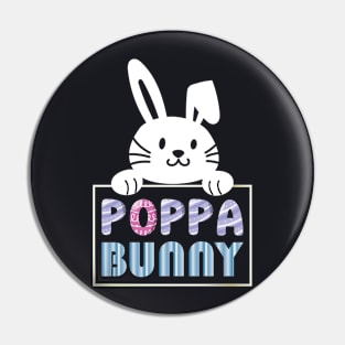 Poppa Bunny Ears Easter Day Rabbit Family Matching Pin