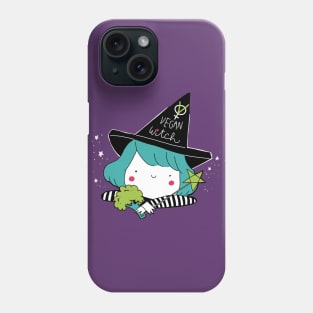 vegan witch Phone Case