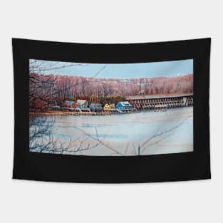 Beach Village Tapestry