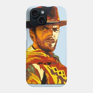 Clint Eastwood Pop Art Portrait Phone Case