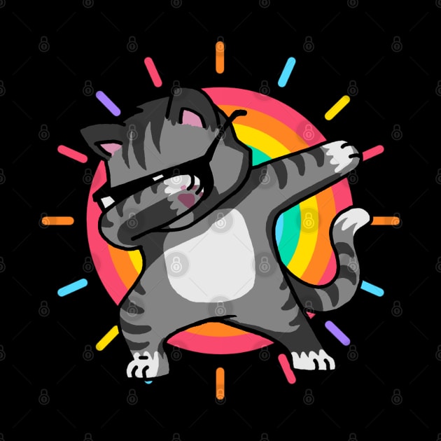 Cat Dance on Rainbow by rickyrickbob