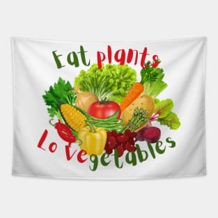 Eat plants Lovegetables Tapestry