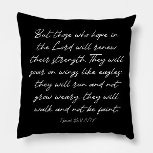 Isaiah 40:31 NIV Bible Verse Text Pillow