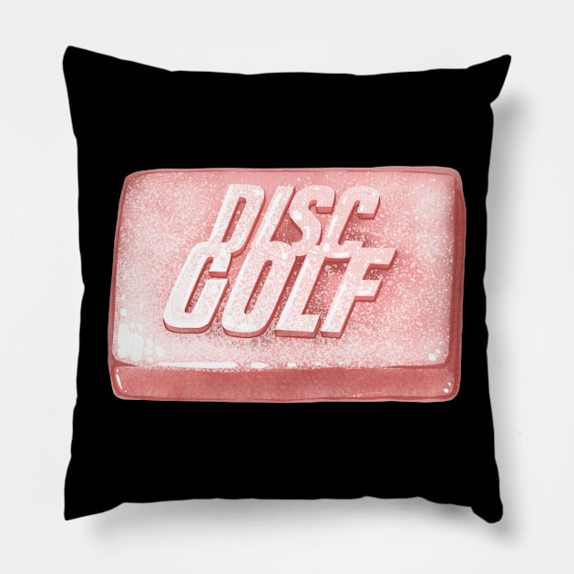 Disc Golf Fight Club Pillow by BradLeiby