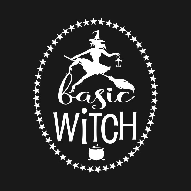 Disover Halloween For Women-Basic Witch With Star Circle Cool Retro - Halloween Witch - T-Shirt