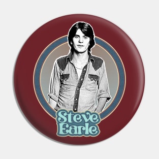 Steve Earle // Outlaw Country Retro Fan Design Pin