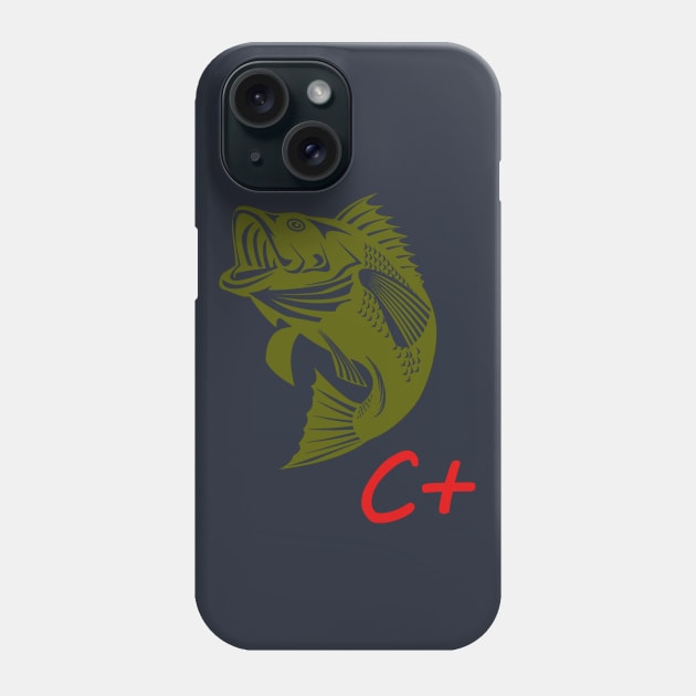 I caught a sea bass! oh wait.. its atleast a C+ Phone Case by archclan