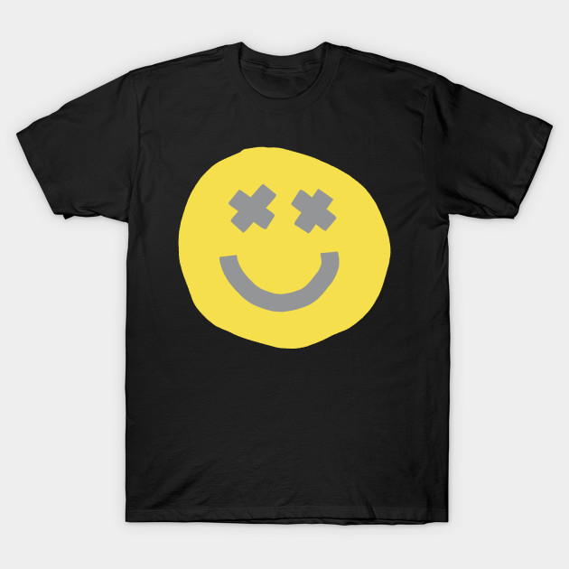 Happy Smiley Face with X Eyes - Face - T-Shirt | TeePublic