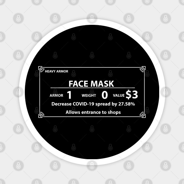 Skyrim Face Mask Meme Armor Stats White Skyrim Face Mask