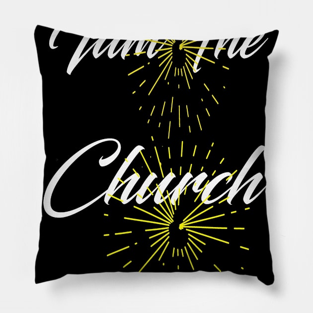 iam the church Pillow by theshop