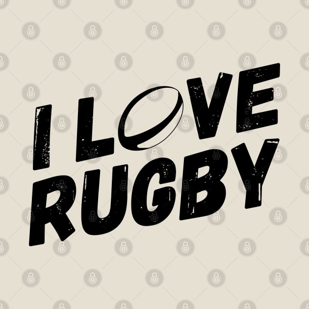 I Love Rugby by gemgemshop