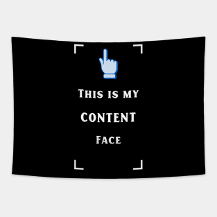 My content face Tapestry