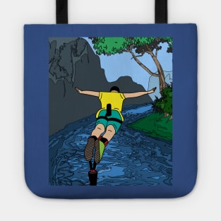 Bungee Jumping Jump To Freedom Tote