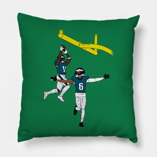 AJ Brown and DeVonta Smith Celebration Pillow