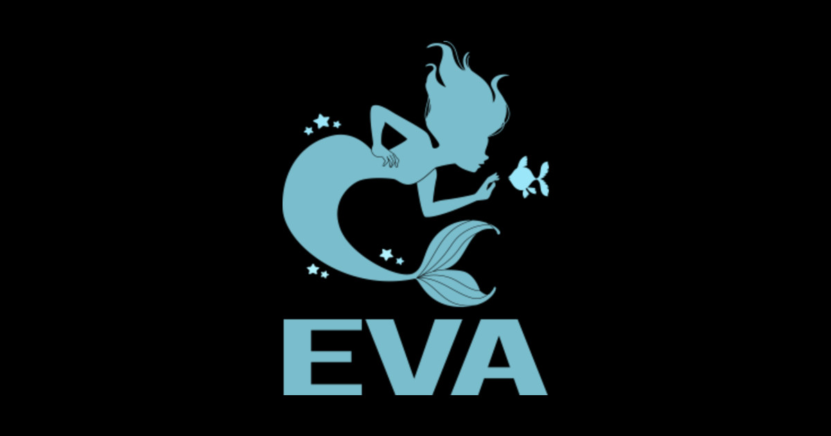 Happy Mermaid Eva Eva Sticker TeePublic