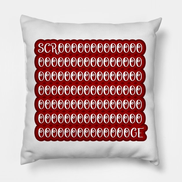 Scrooge stitch Pillow by Jokertoons