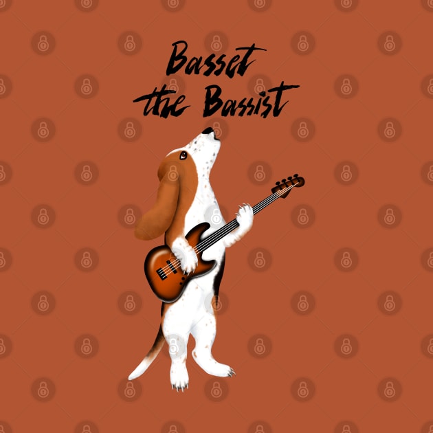 Basset the Bassist by illucalliart