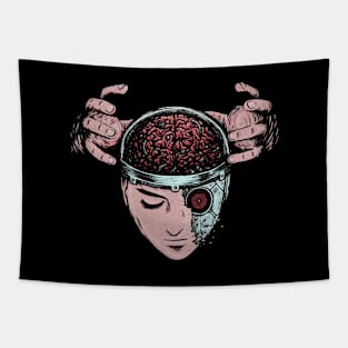 Cyborg Brain Tapestry