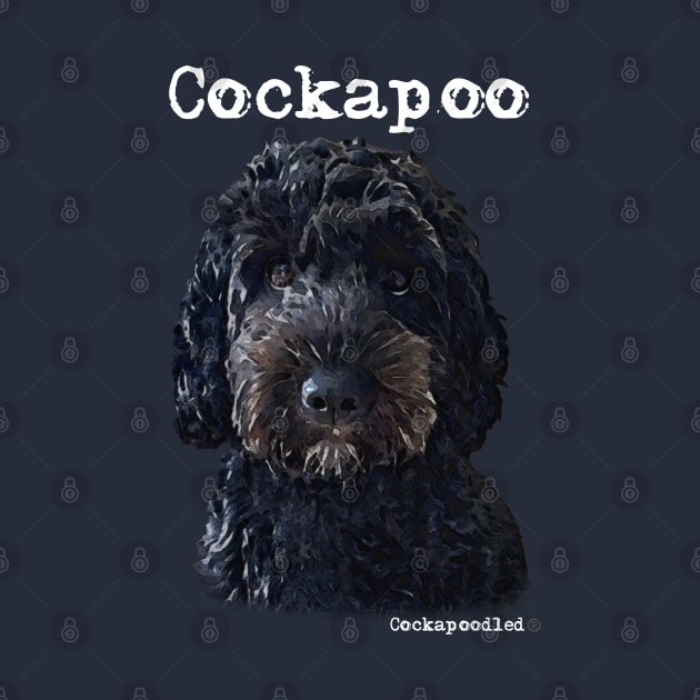 Black Cockapoo / Spoodle and Doodle Dog by WoofnDoodle 