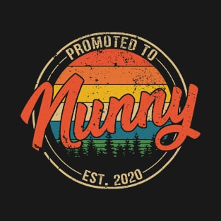 Promoted to Nunny Est 2020 Mothers Day Gift T-Shirt