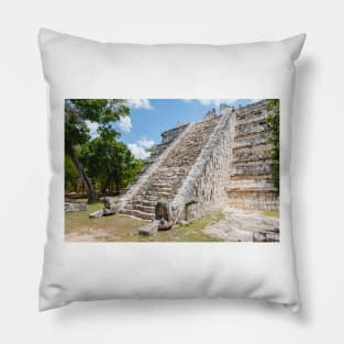 Chichen Itza High Priests Temple Steps Pillow