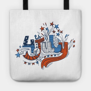 4th of July independence day Tote