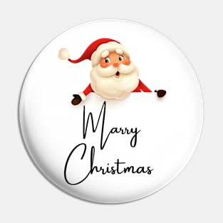 Marry Christmas wishings design and text art Pin