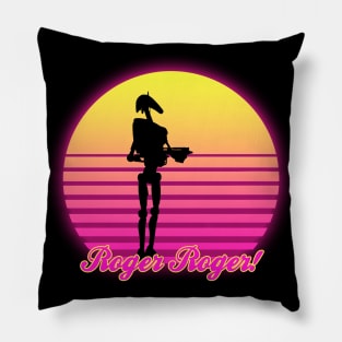 Retro Roger! Pillow