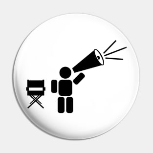 Movie director abstract icon Pin