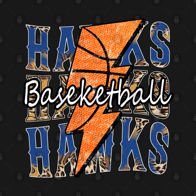 Graphic Basketball Hawks Proud Name Vintage by Irwin Bradtke