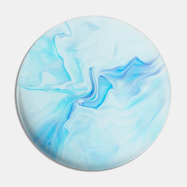 Blue Watercolor Pin by NewburyBoutique