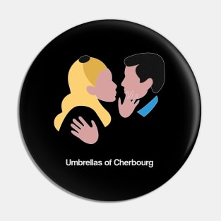 Umbrellas of Cherbourg movie fan art minimal french new wave Catherine Deneuve Jacques Demy Pin