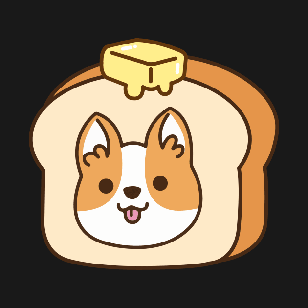 Corgi Bread with Butter by mintcorner