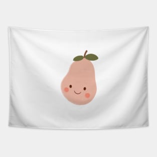 Pink Pear Cutie Illustraion Tapestry