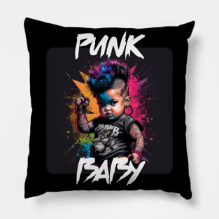 Graffiti Style - Cool Punk Baby 10 Pillow