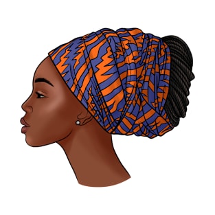 Beautiful african girl in turban T-Shirt