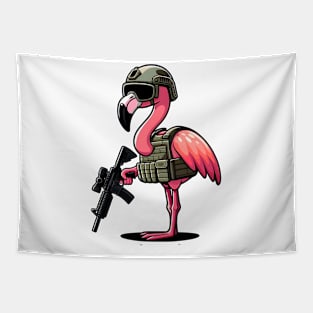 Tactical Flamingo Tapestry