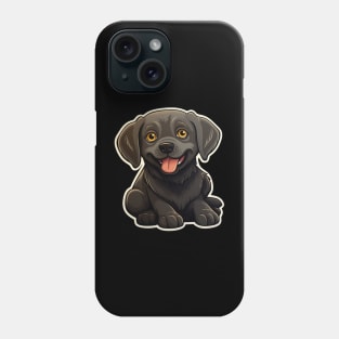 Cute Black Labrador Dog - Dogs Chocolate Labradors Phone Case