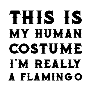 Flamingo Halloween Costume Funny Women Or Girls T-Shirt