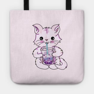 Cat boba tea Tote