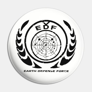 Earth Defense Force Logo - Black Pin