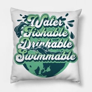 Earth Day - Respect Mother Earth - Environmental Awareness Pillow