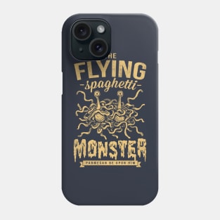 The Flying Spaghetti Monster (dark) Phone Case