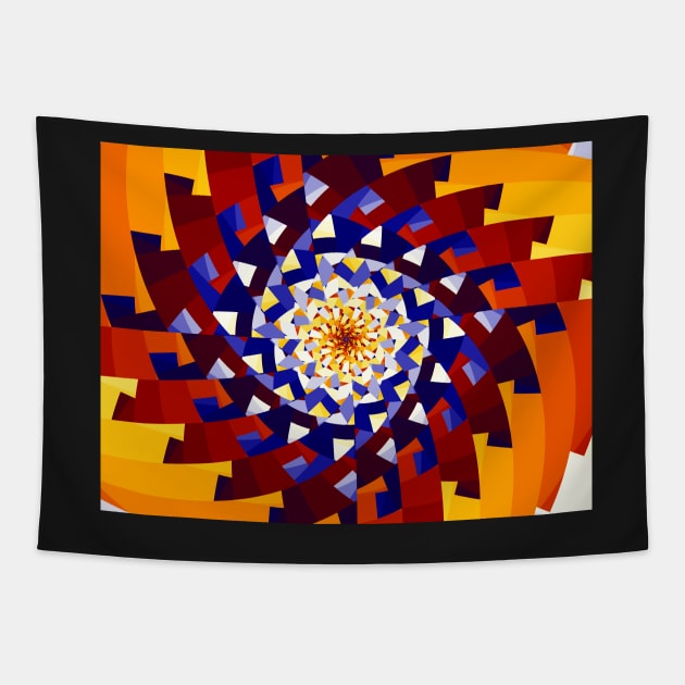 Fractal Pattern 002 Tapestry by rupertrussell