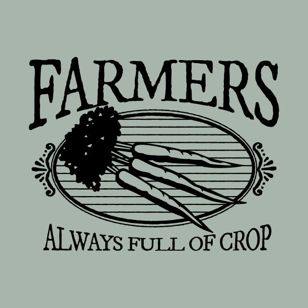 Farmers, Always Full of Crop Vintage Style Carrot Emblem by cottoncanvas