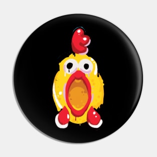 Rubber Chicken Toy Head Pin