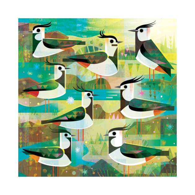 Lapwings by Gareth Lucas