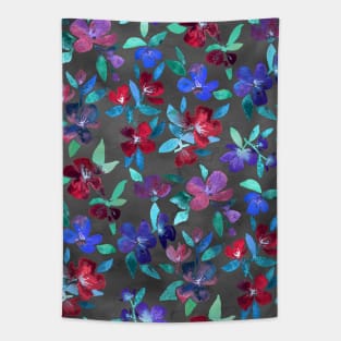 Blossoms in Cherry, Plum and Purple Tapestry