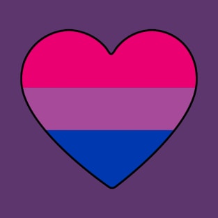 Bisexual Pride Heart T-Shirt